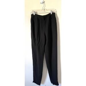 J.Crew Vintage Rayon Wool Blend Dress Pants Trousers Black Size 8 Long